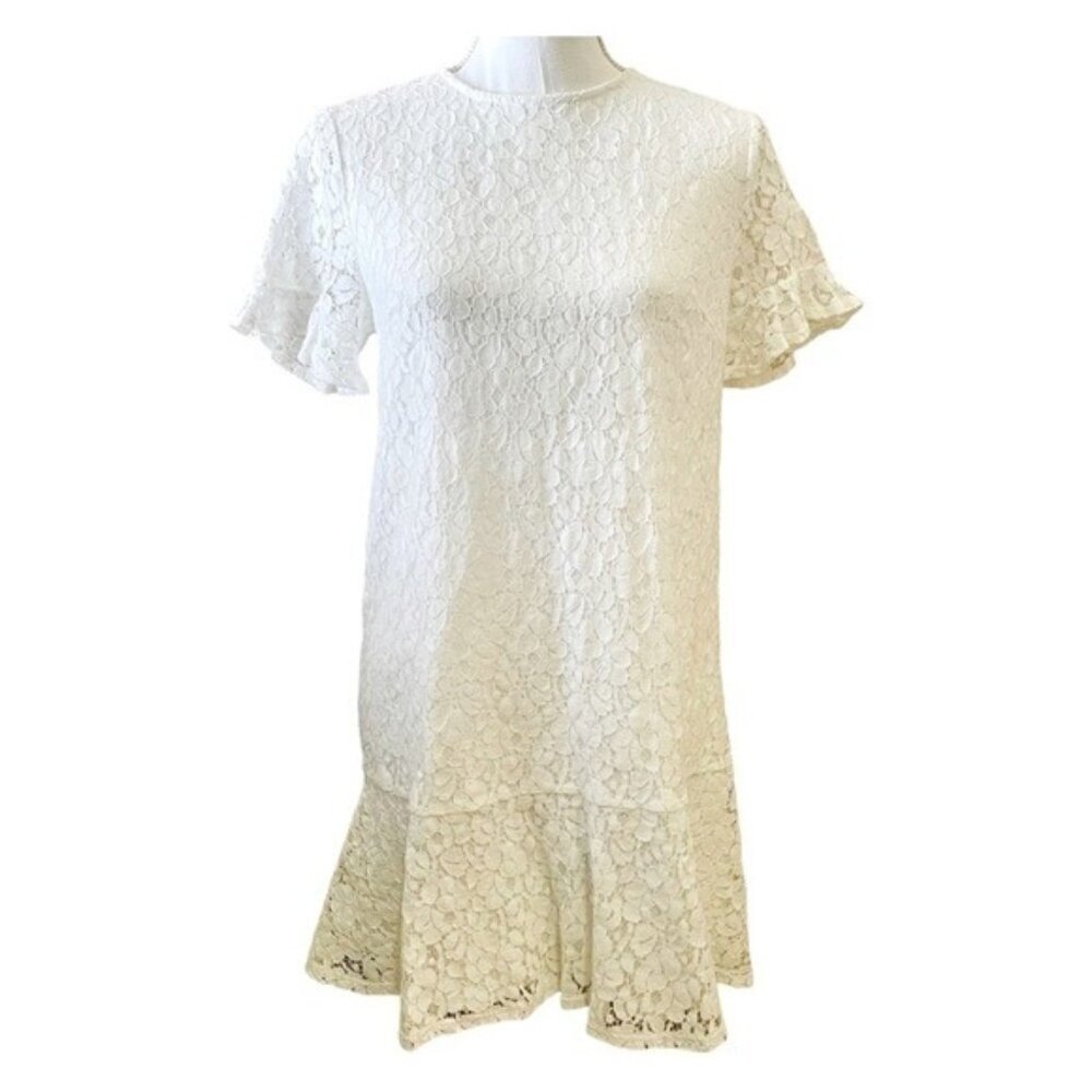 Altar’d State White Lace Shift Dress Small